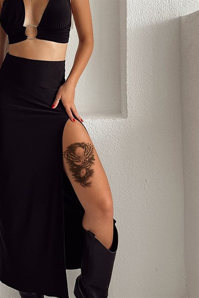 Geçici Baykuş Dövme Tattoo
