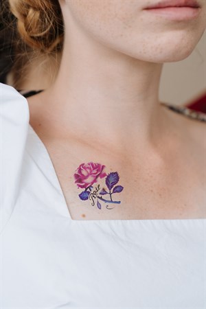 Geçici Çiçek Mini Dövme Tattoo