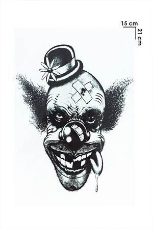 Gerçekçi Geçici Joker Dövme Tattoo