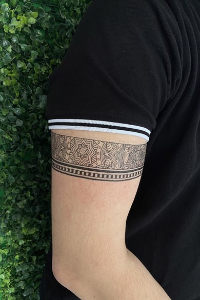 Gerçekçi Geçici Karışık Desenli Kol ve Bacak Dövme Tattoo