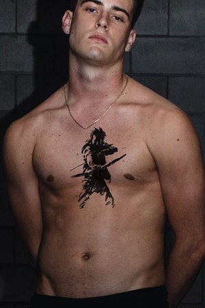 Gerçekçi Geçici Okçu Savaşçı Dövme Tattoo
