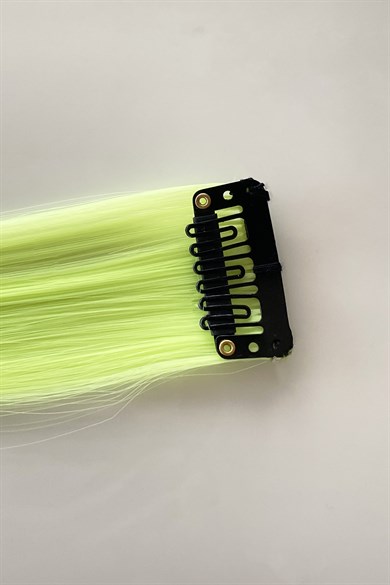 Yan Çıt Çıt Postiş / Neon Yeşil / 50 Cm